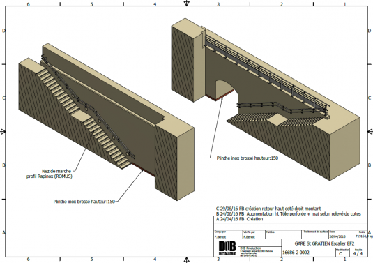 plan pour implantation Gardes Corps type RER SNCF